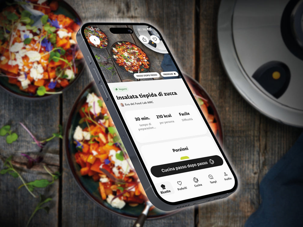 smartphone con app cook & go